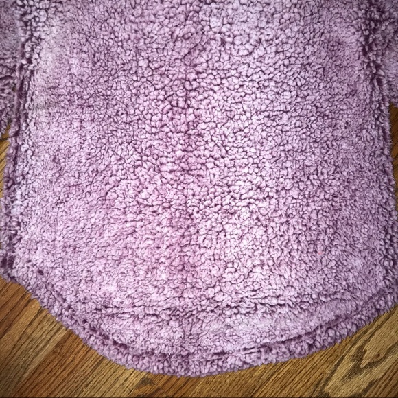 GreenTea Sherpa 1/4 Zip Pull Over Burgundy Small - Picture 8 of 12